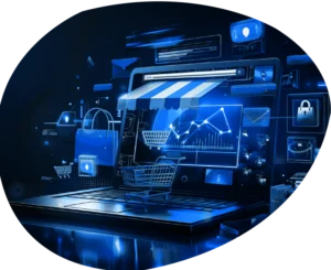 Analytics dashboard with growth metrics